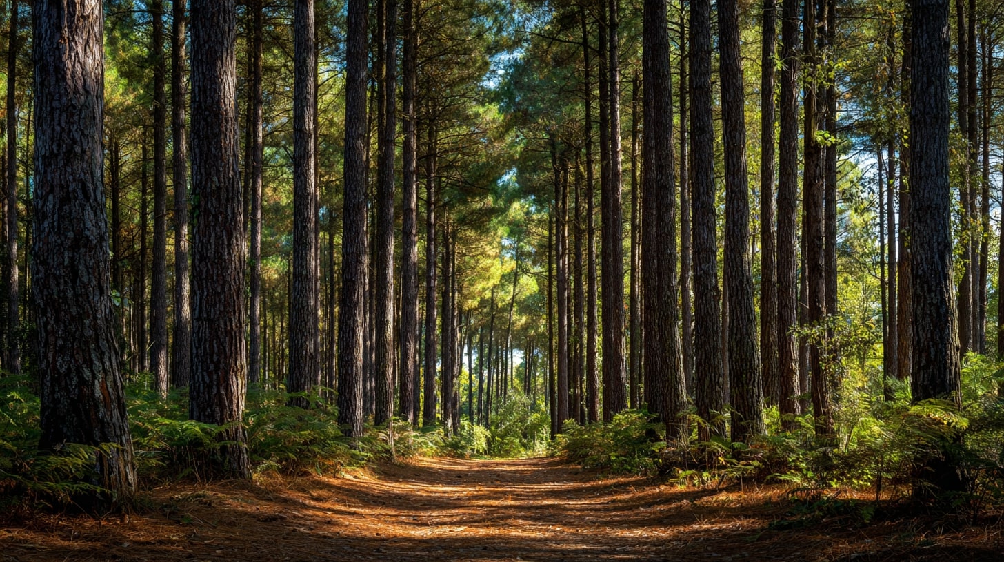 Paysages du canton de Montendre entre forêts de pins, lacs et zones agricoles